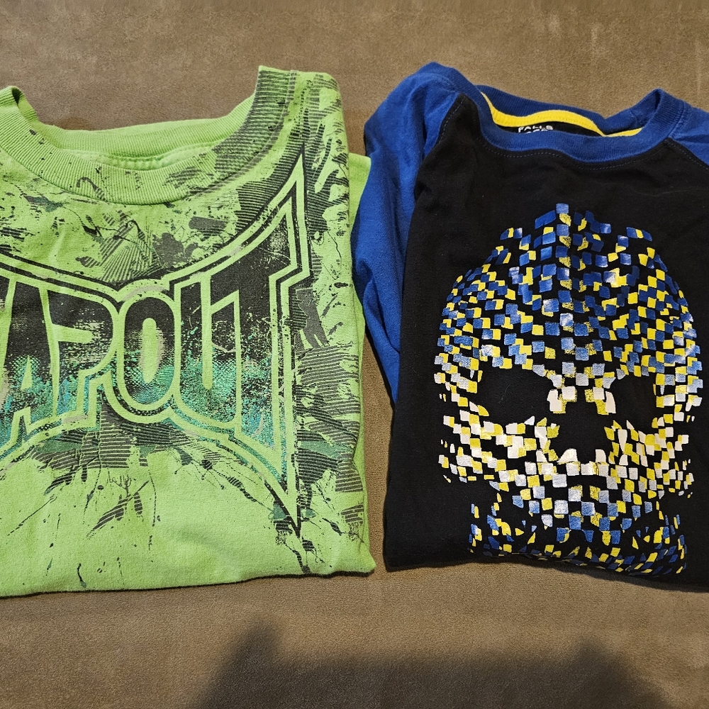 2 large youth shirts